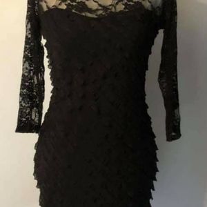 Lace top and sleeve dress